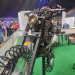 Motocykl - jeden z eksponatów wykonanych przez uczniów technikum