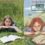 Zdjęcie okładki "Ania z Zielonego Wzgórza". Na trawie leży dziewczynka z głową opartą na dłoniach. Przed nią otwarta książka