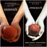 Zdjęcie okładki "Zmierzch". Na czarnym tle ręce trzymające czerwone jabłko