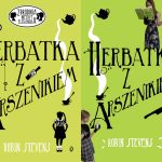 Zdjęcie okładki "Herbatka z arszenikiem". Zielone tło, na nim dwie postaci dziewczynek
